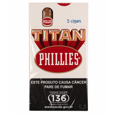 Charuto Phillies Titan Natural - caixa C/05